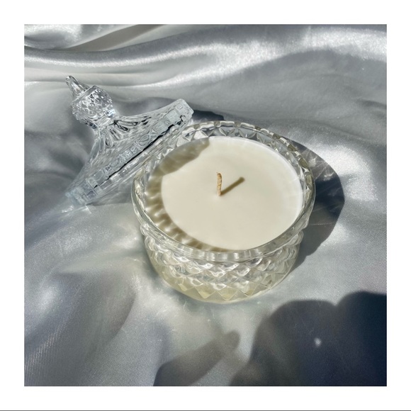 Other - Handmade Crystal Jar Soy Candle Scented With Frankincense & Myrrh 110g